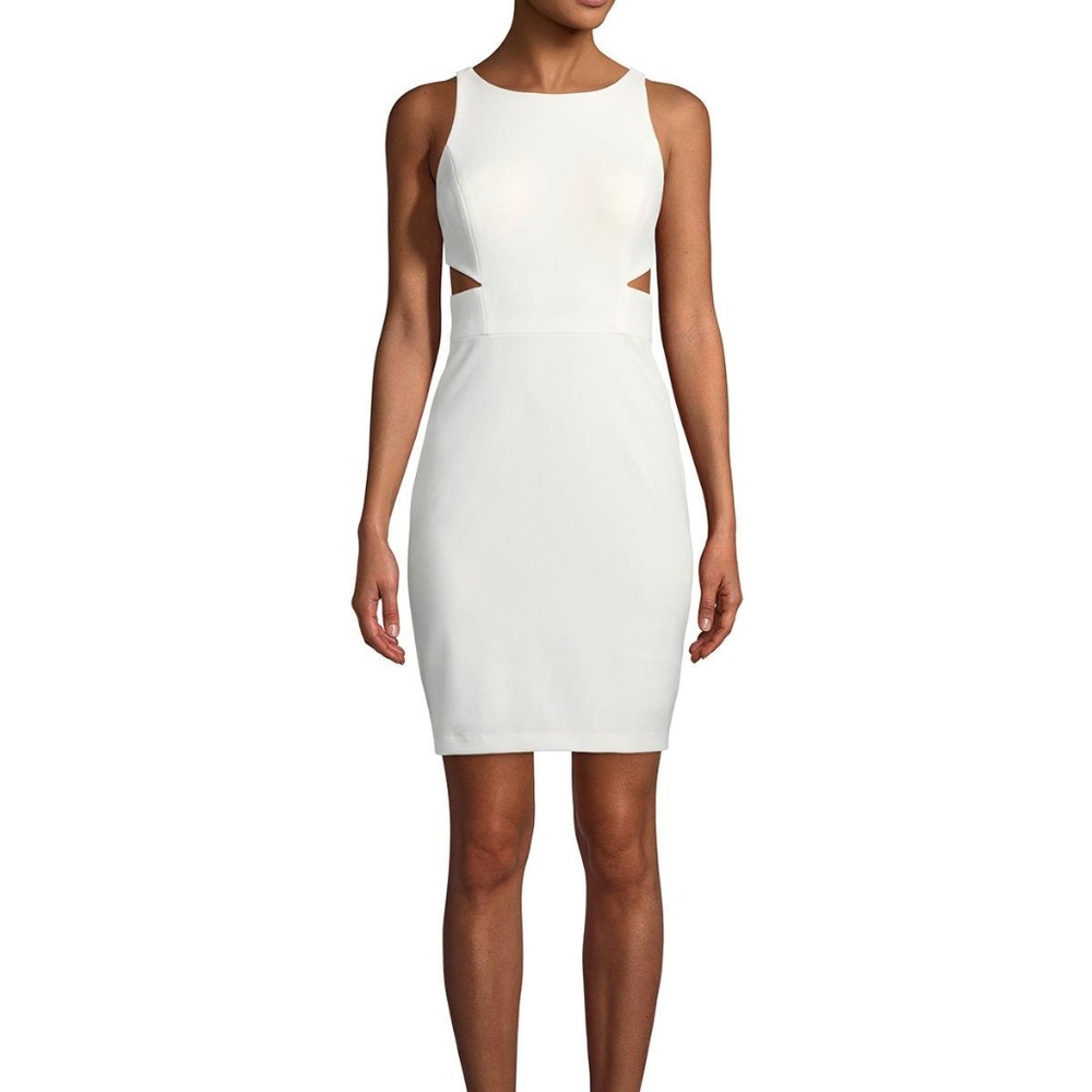 White cut out dress